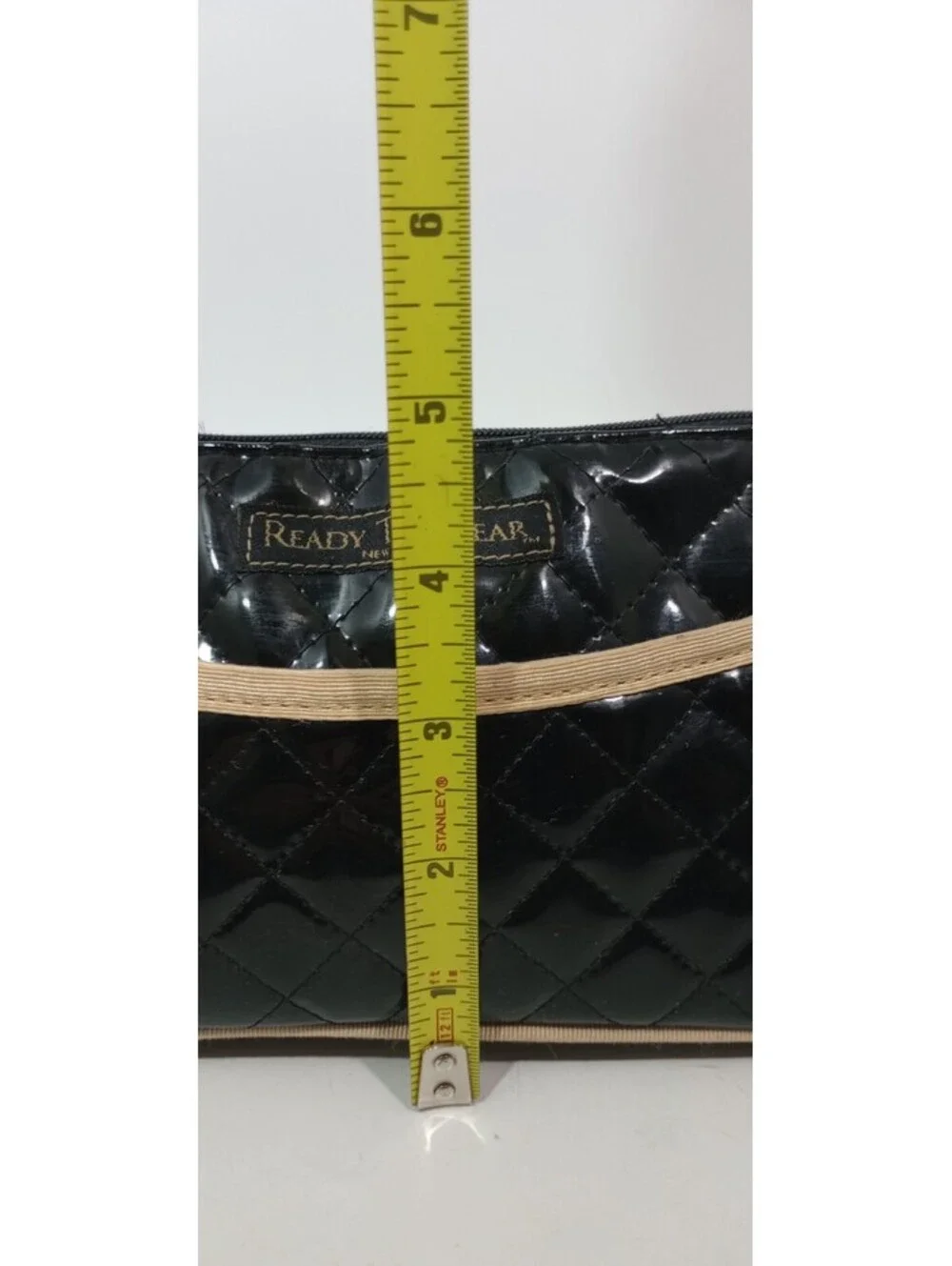Ready To Wear Makeup Cosmetic Organizer Travel Bag Zipper Quilted Wristlet